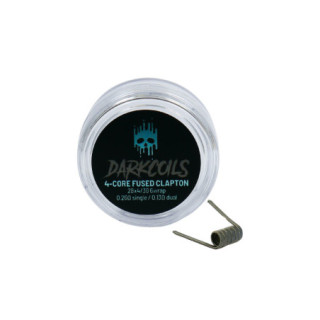 Grzałka/Skrętka DARK COILS 2szt. - 4-core fused clapton 0,13ohm
