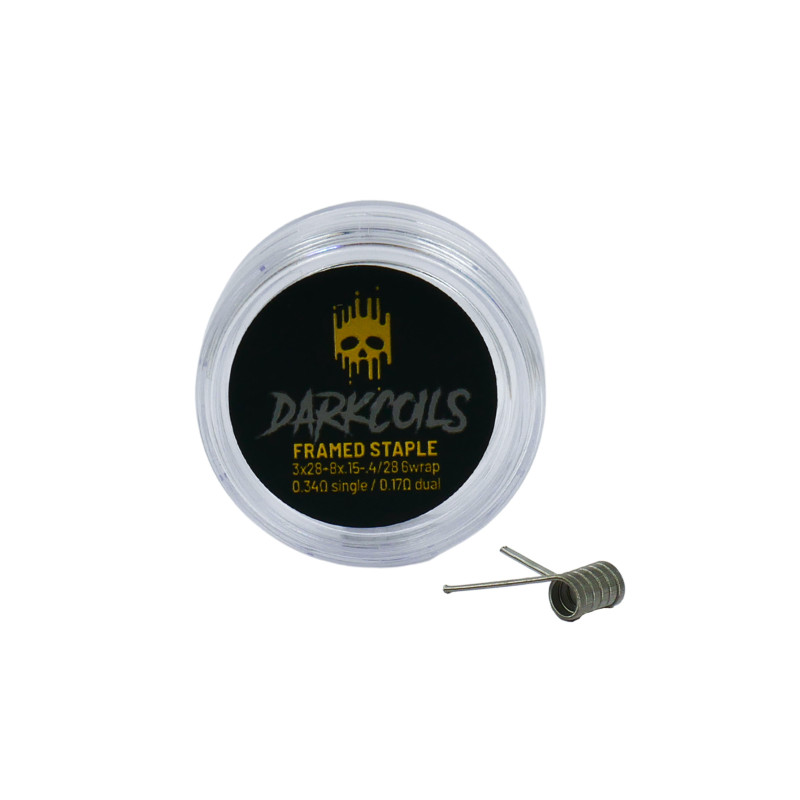 Grzałka DIY DARK COILS Framed Staple 0.17ohm - Zestaw 2 szt. Grzałka DIY DARK COILS Framed Staple 0.17ohm - Zestaw 2 szt.