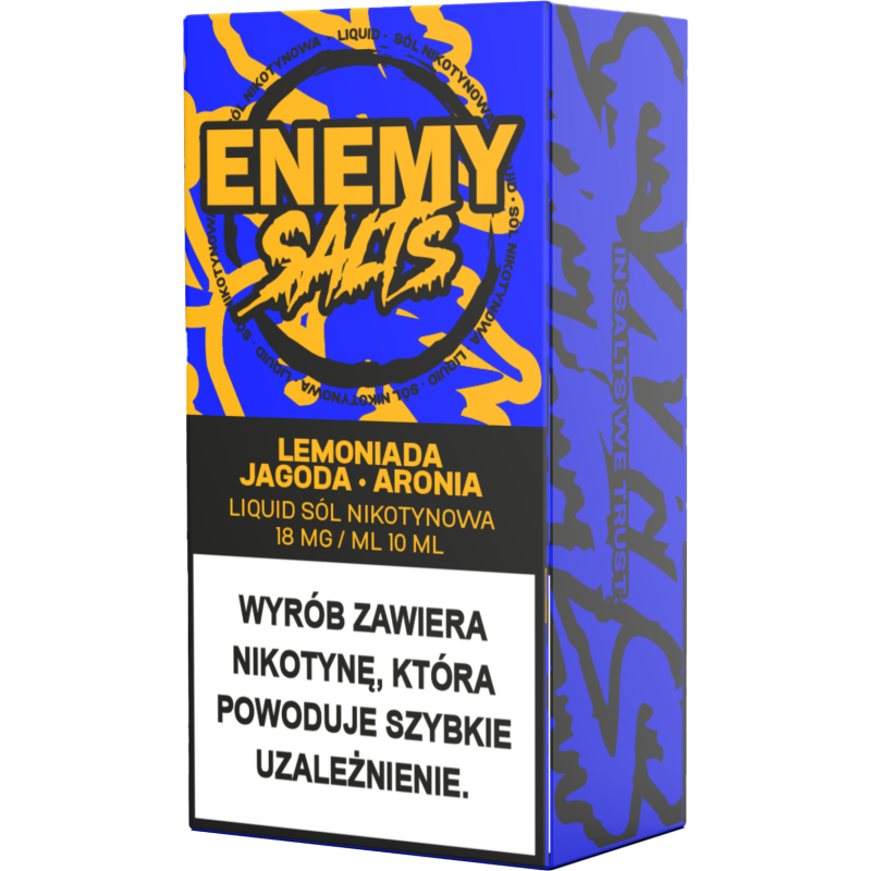 Liquid Enemy Salt 10ml - Lemoniada, Jagoda, Aronia 18 mg/ml Liquid Enemy Salt 10ml - Lemoniada, Jagoda, Aronia 18 mg/ml