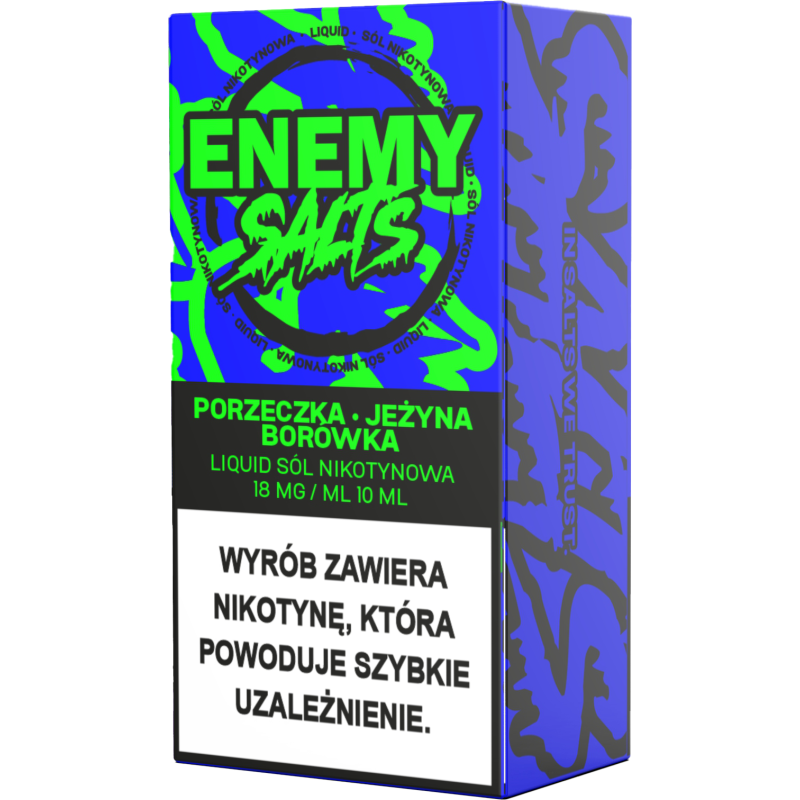 Liquid Enemy Salt 10ml - Porzeczka, Jeżyna, Borówka 18mg Liquid Enemy Salt 10ml - Porzeczka, Jeżyna, Borówka 18mg