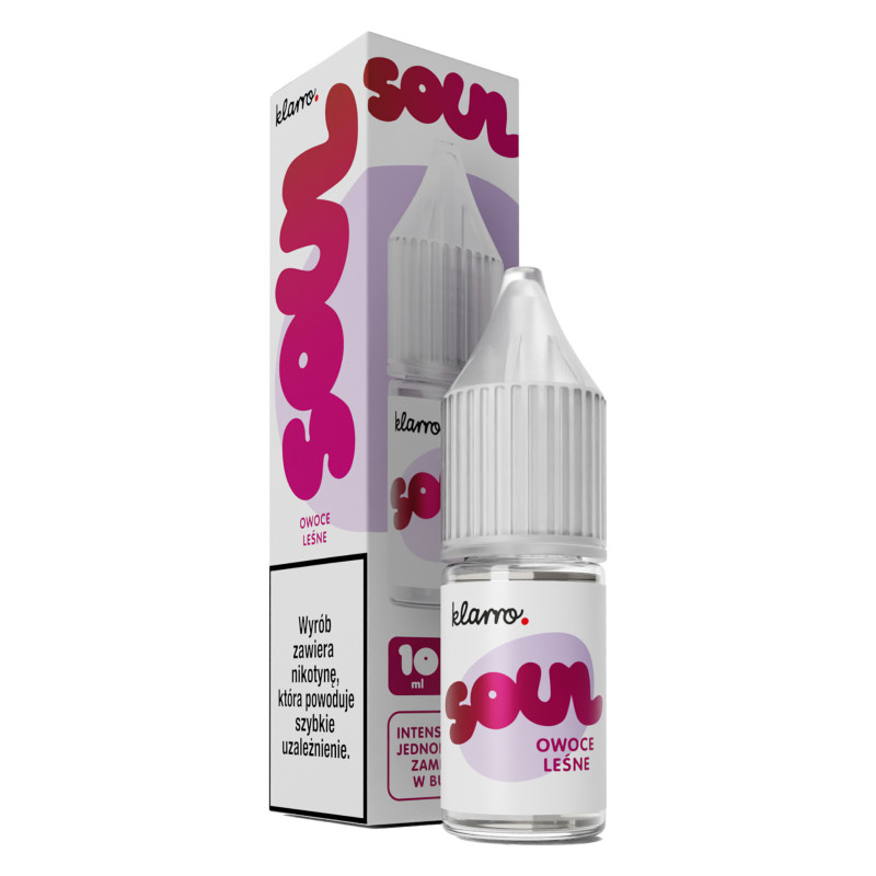 Liquid Klarro Soul Salt 10ml - Owoce Leśne 20mg/ml Liquid Klarro Soul Salt 10ml - Owoce Leśne 20mg/ml