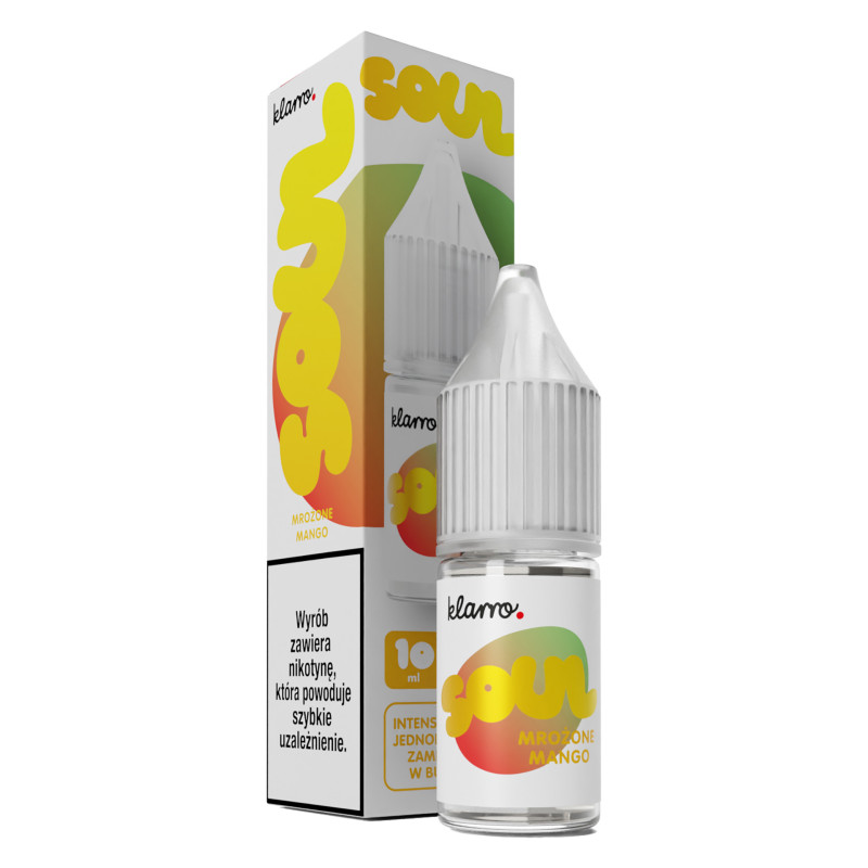 Liquid Klarro Soul Salt 10ml - Mrożone Mango 20mg/ml Liquid Klarro Soul Salt 10ml - Mrożone Mango 20mg/ml
