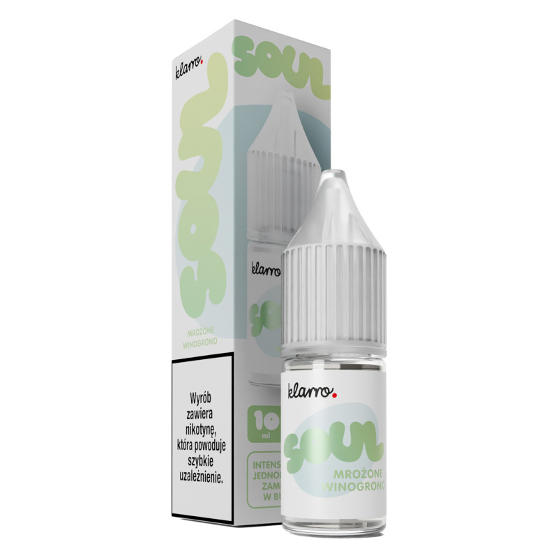 Liquid Klarro Soul Salt 10ml - Mrożone Winogrono 20mg/ml Liquid Klarro Soul Salt 10ml - Mrożone Winogrono 20mg/ml