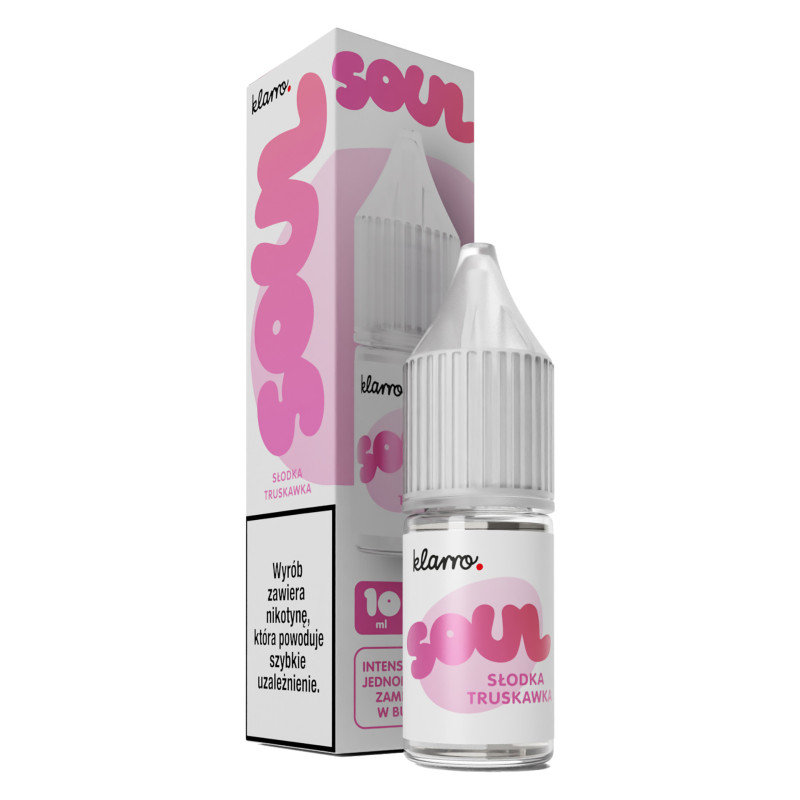 Liquid Klarro Soul Salt 10ml - Słodka Truskawka 20mg/ml Liquid Klarro Soul Salt 10ml - Słodka Truskawka 20mg/ml