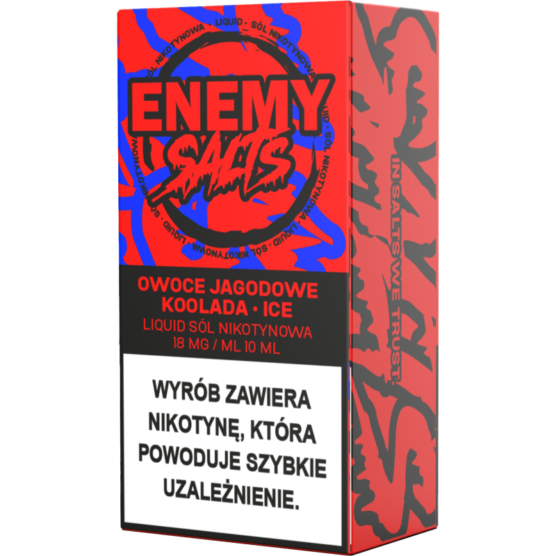 Liquid Enemy Salt 10ml - Owoce jagodowe, Koolada, Ice 18 mg/ml Liquid Enemy Salt 10ml - Owoce jagodowe, Koolada, Ice 18 mg/ml