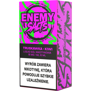 Liquid Enemy Salt 10ml - Truskawka Kiwi 18 mg/ml