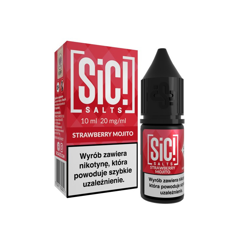 Liquid SIC! Salt 10ml - MOJITO Strawberry Mojito 20mg/ml Liquid SIC! Salt 10ml - MOJITO Strawberry Mojito 20mg/ml