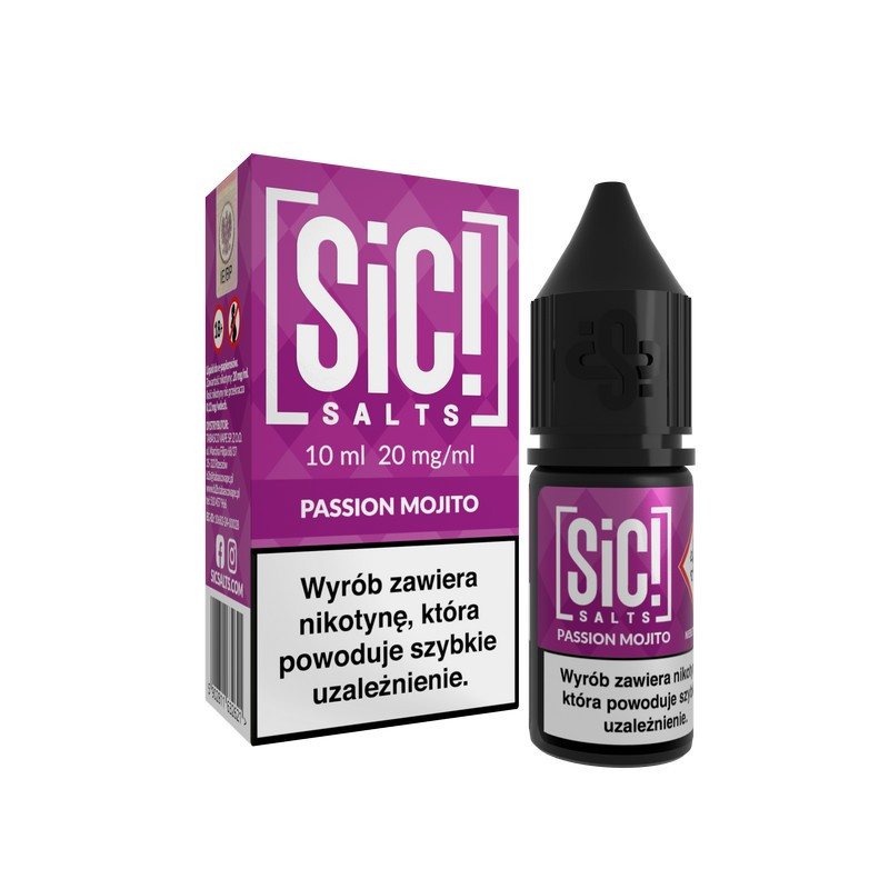 Liquid SIC! Salt 10ml - MOJITO Passion Mojito 20mg/ml Liquid SIC! Salt 10ml - MOJITO Passion Mojito 20mg/ml