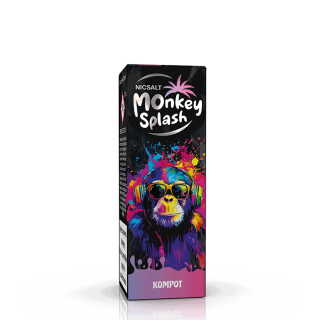 Liquid MONKEY SPLASH Salt 10ml - Kompot Cool 20mg/ml