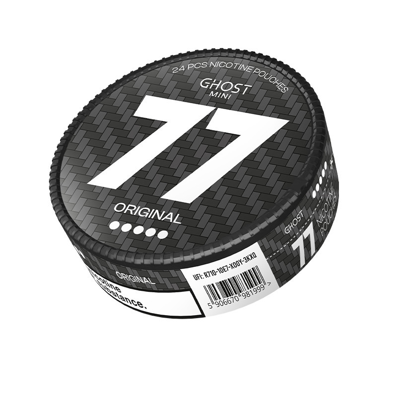 Saszetki Nikotynowe 77 Mini GHOST opak.24szt. - Original (Mięta) 40 mg/g Saszetki Nikotynowe 77 Mini GHOST opak.24szt. - Original (Mięta) 40 mg/g