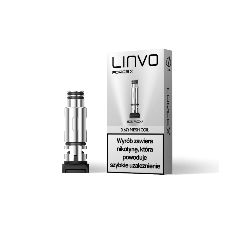 Grzałka LINVO Force - 0,6ohm (3szt./op) Grzałka LINVO Force - 0,6ohm (3szt./op)