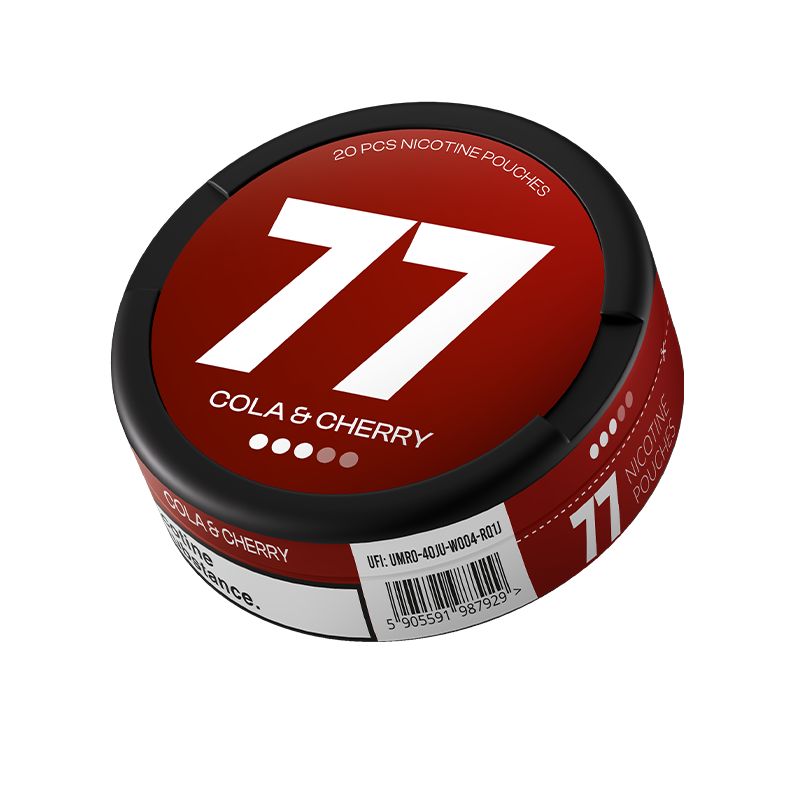 Saszetki Nikotynowe 77 classic opak.20szt. - Cola & Cherry 16 mg/g Saszetki Nikotynowe 77 classic opak.20szt. - Cola & Cherry 16 mg/g