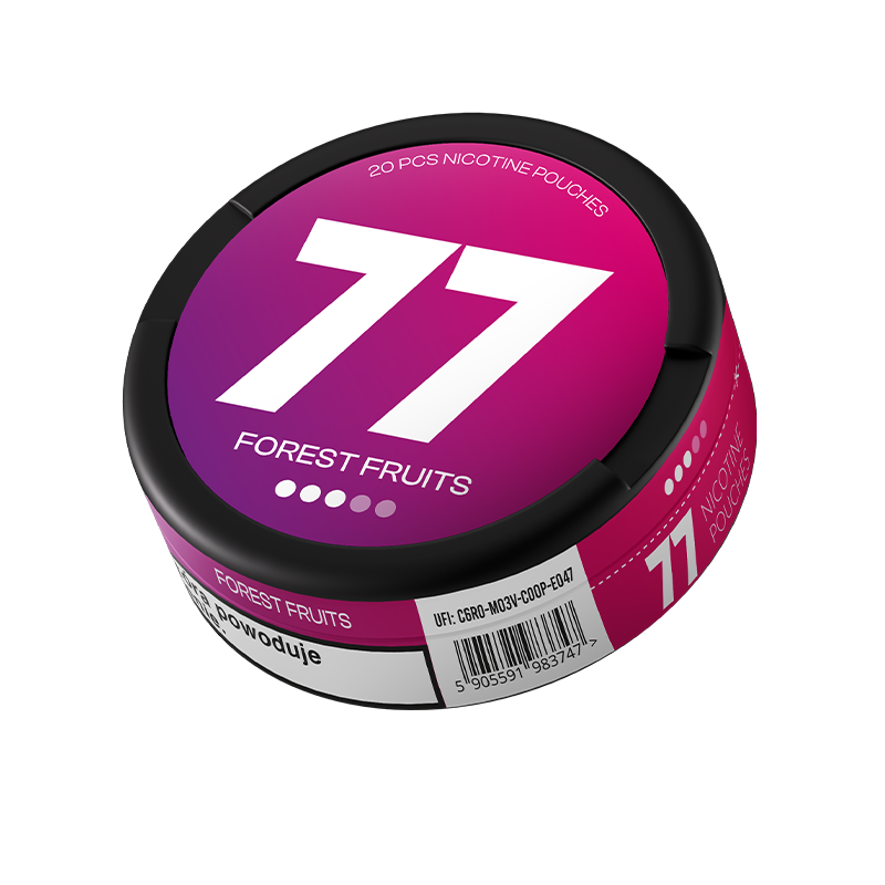 Saszetki Nikotynowe 77 classic opak.20szt. - Forest Fruits 16 mg/g Saszetki Nikotynowe 77 classic opak.20szt. - Forest Fruits 16 mg/g