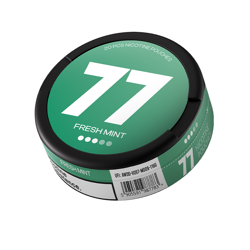 Saszetki Nikotynowe 77 classic opak.20szt. - Fresh Mint 16 mg/g Saszetki Nikotynowe 77 classic opak.20szt. - Fresh Mint 16 mg/g