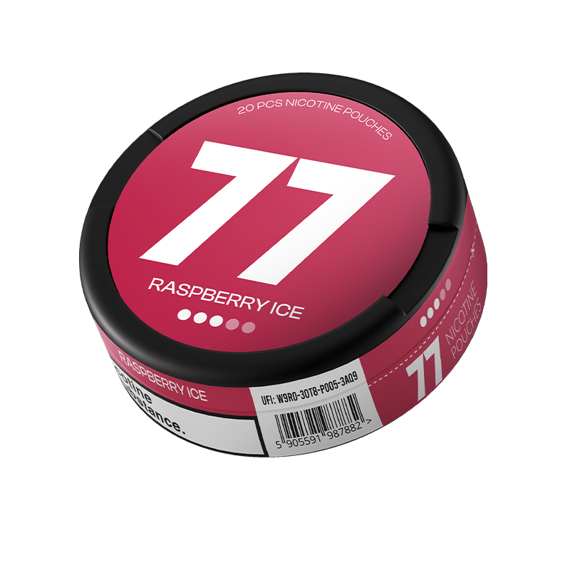 Saszetki Nikotynowe 77 classic opak.20szt. - Raspberry Ice 16 mg/g Saszetki Nikotynowe 77 classic opak.20szt. - Raspberry Ice 16 mg/g