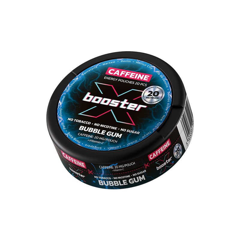 Saszetki Energetyczne X-booster opak.20szt. - Bubble Gum 20 mg/woreczek Saszetki Energetyczne X-booster opak.20szt. - Bubble Gum 20 mg/woreczek