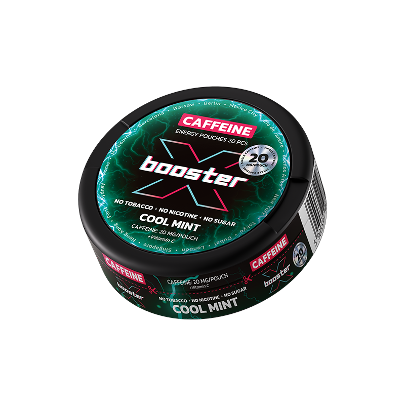 Saszetki Energetyczne X-booster opak.20szt. - Cool Mint 20 mg/woreczek Saszetki Energetyczne X-booster opak.20szt. - Cool Mint 20 mg/woreczek