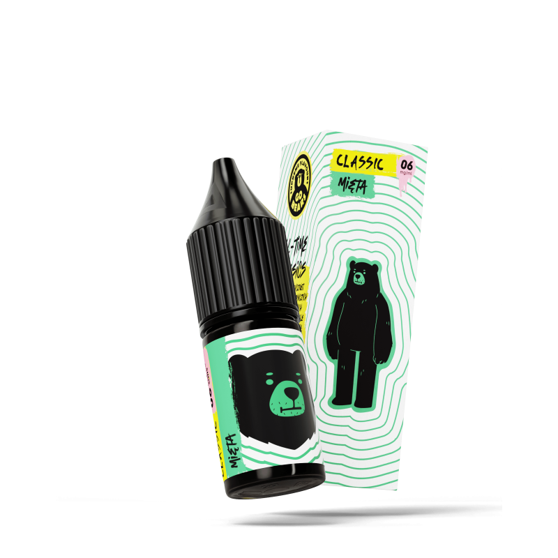 Liquid Go Bears Classic 10 ml - Mięta .6 mg/ml Liquid Go Bears Classic 10 ml - Mięta .6 mg/ml