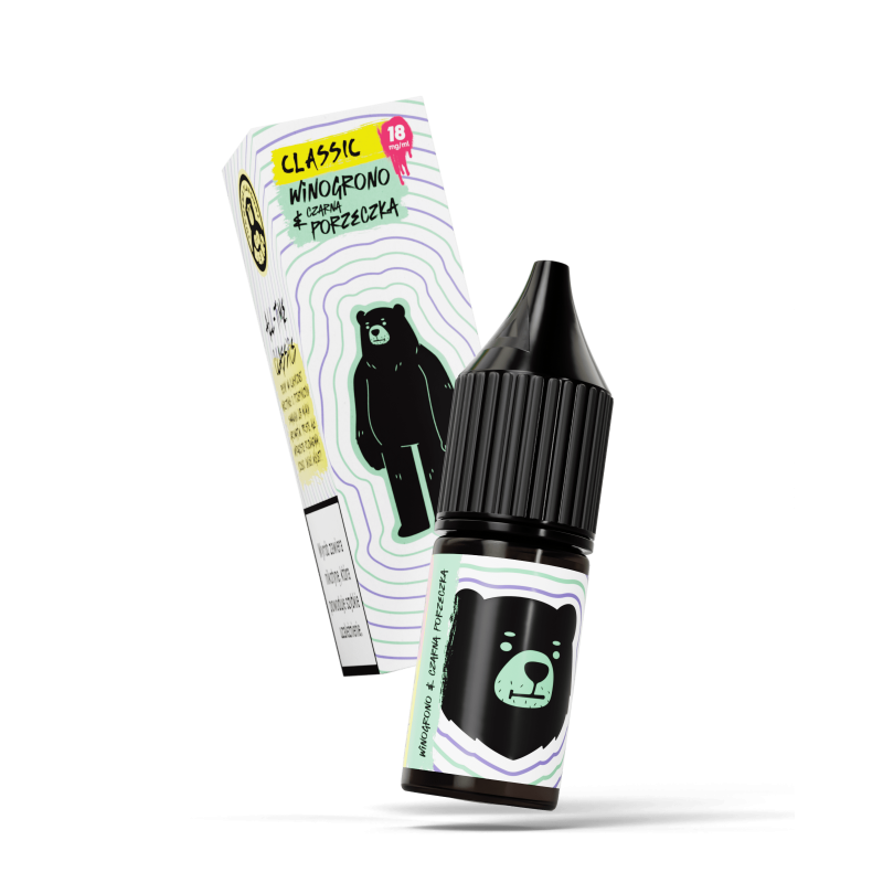 Liquid Go Bears Classic 10 ml - Winogrono & Czarna Porzeczka 18 mg/ml Liquid Go Bears Classic 10 ml - Winogrono & Czarna Porzeczka 18 mg/ml