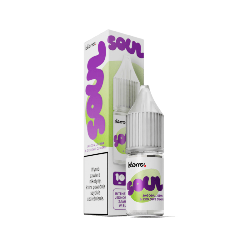 Klarro Soul Salt 10ml Jagoda Jeżyna Ziołowe Cukierki 20mg/ml Klarro Soul Salt 10ml Jagoda Jeżyna Ziołowe Cukierki 20mg/ml