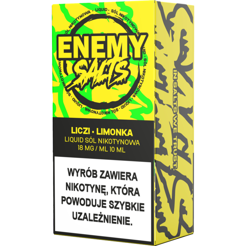 Liquid Enemy Salt 10ml Liczi Limonka - 18mg/ml | ENEMY SALT Liquid Enemy Salt 10ml Liczi Limonka - 18mg/ml | ENEMY SALT