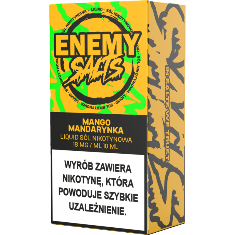 Liquid Enemy Salt 10ml - Mango, Mandarynka 18mg | ENEMY SALT Liquid Enemy Salt 10ml - Mango, Mandarynka 18mg | ENEMY SALT