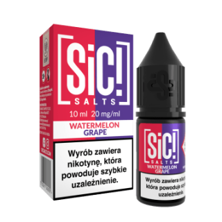 Liquid SIC! Salt 10ml - DUPLEX Watermelon Grape 20mg/ml