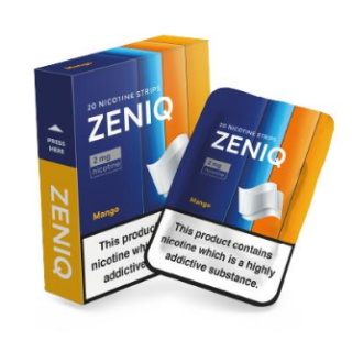 Listki Nikotynowe ZENIQ 20szt 2mg/listek - Mango