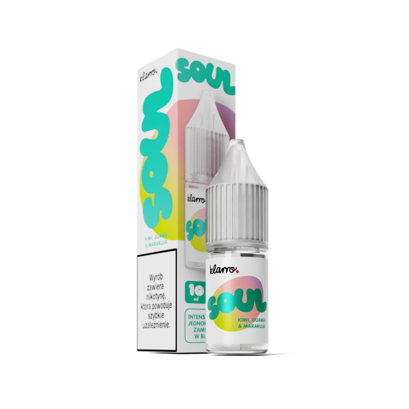 Klarro Soul Salt 10ml Kiwi Marakuja Guawa 20mg/ml – Płyn na Soli Klarro Soul Salt 10ml Kiwi Marakuja Guawa 20mg/ml – Płyn na Soli