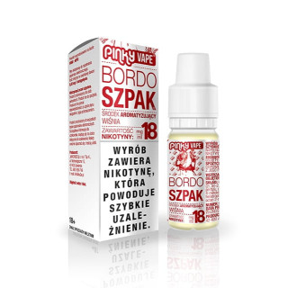 Liquid Pinky Vape 10ml - BORDO SZPAK 18mg/ml