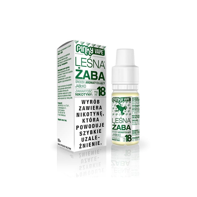 Liquid Pinky Vape Leśna Żaba 18mg/ml 10ml - Jabłko do e-papierosa Liquid Pinky Vape Leśna Żaba 18mg/ml 10ml - Jabłko do e-papierosa