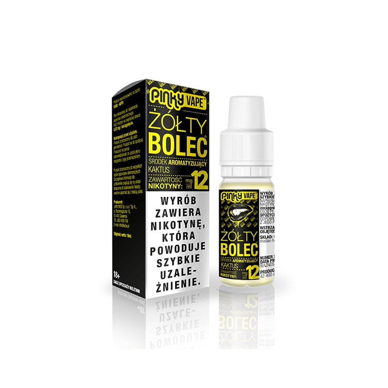 Liquid Pinky Vape 10ml ŻÓŁTY BOLEC 12mg/ml - Kaktusowy e-liquid Liquid Pinky Vape 10ml ŻÓŁTY BOLEC 12mg/ml - Kaktusowy e-liquid
